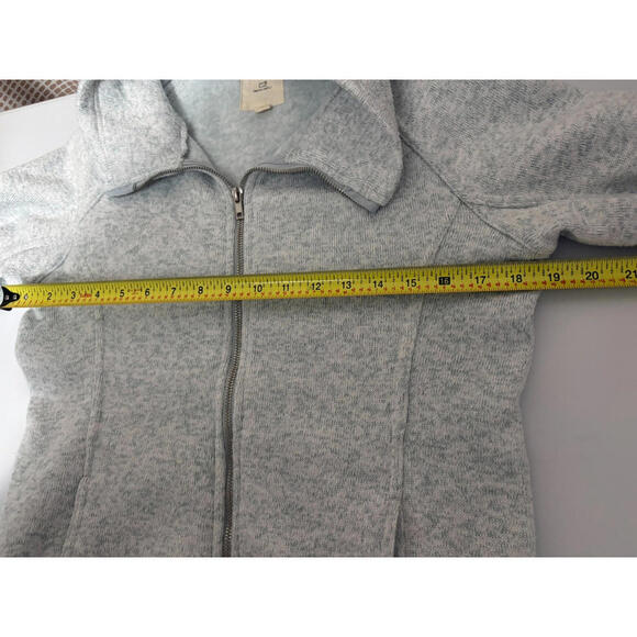 Thread & Supply Blue Zip Up Jacket Womens Small Full Zip Cozy Fleece Lined - Picture 8 of 9